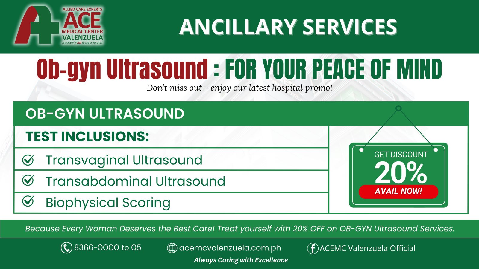 ACE OB-GYN Ultrasound Promo